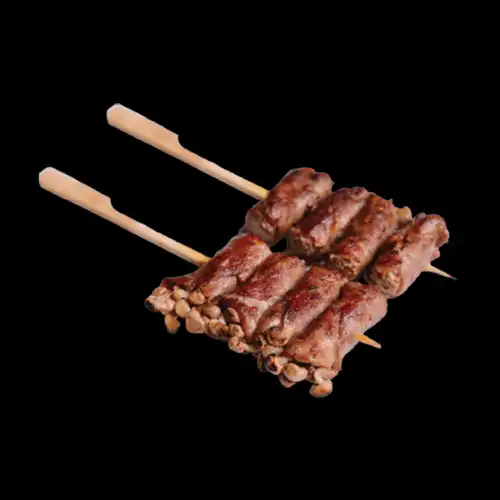 55. Rindfleisch mit Enoki-Pilz (2 Stück)